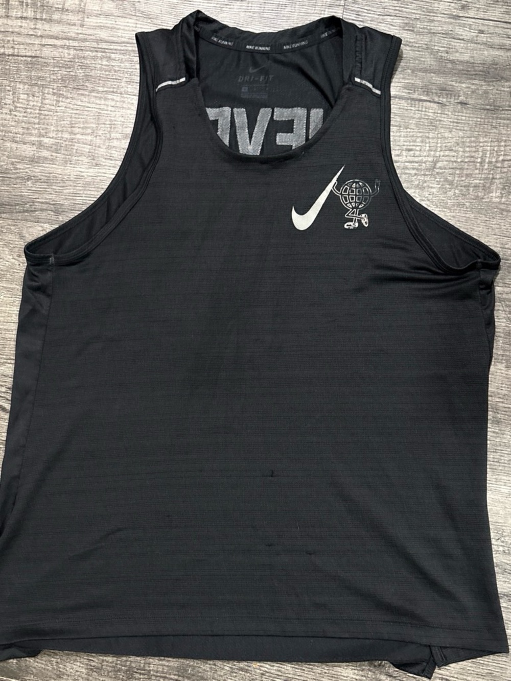 Nike Black Men’s Athletic Tank with White Swoosh